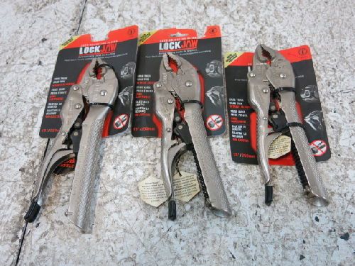 3 LOCKJAW 10100 AUTO-ADJUSTING PLIERS/VISE GRIPS, 10&#034;