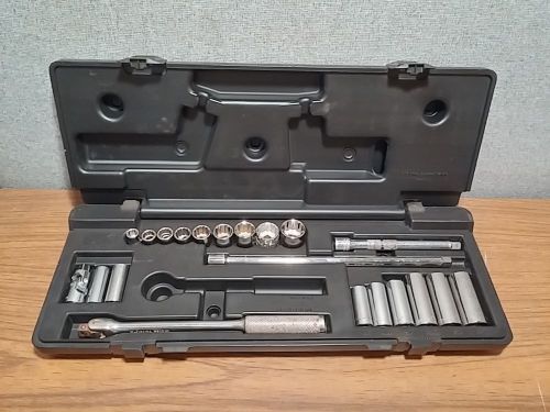 21pc mixed kal kd easco standard deep &amp; shallow socket set for sale