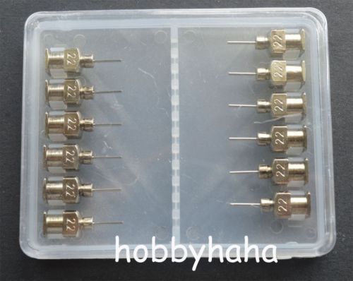 24pcs 1/4&#034; 22ga new brand blunt stainless steel dispensing syringe needle tips for sale