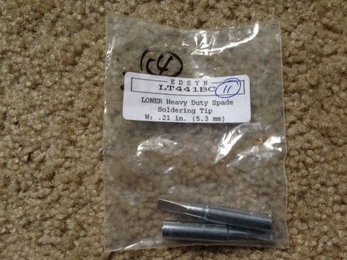 Edsyn LT441BC LONER Heavy Duty Spade Soldering Tip W: .21 in. (5.3 mm)