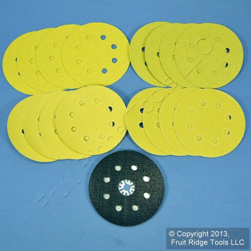 USA Hook and Loop Fein MultiMaster 4&#034; Vented Sanding Pad Kit MMRSPK Wood/Plastic