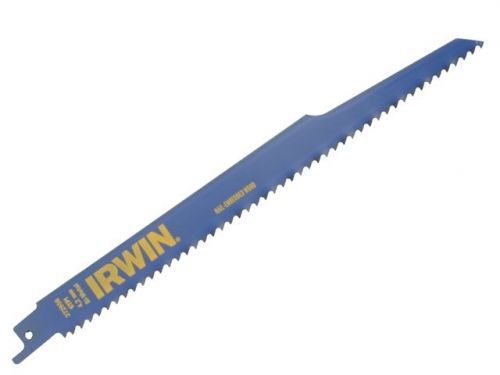 IRWIN Sabre Saw BladeNail Embedded Wood 956R Pack of 2