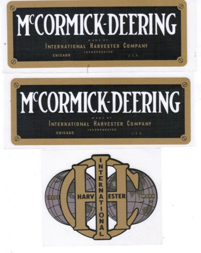 3 hp International Harvester McCormic-Deering M Hit Miss Gas Engine Motor Decal