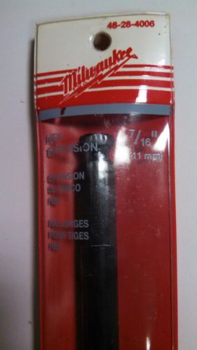 Milwaukee 48-28-4006 7/16 Hex Bit Extension 12&#034; Brand New in Sleeve