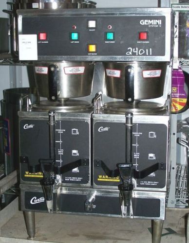 Curtis Gemini 2 Double Satelite Brewer With Hot Water Spigot Model: GEM12-10