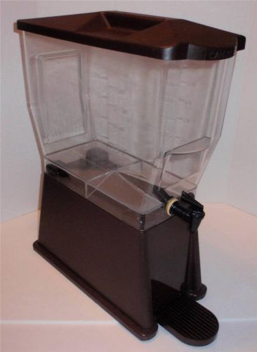 CARLISLE 1085069 TrimLine 3 Gal. Beverage Dispenser, Single, Dark Brown/Clear