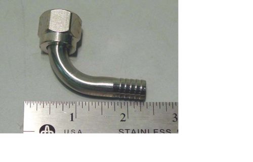 ELBOW SWIVEL 90DEG 3/8 SS NUT