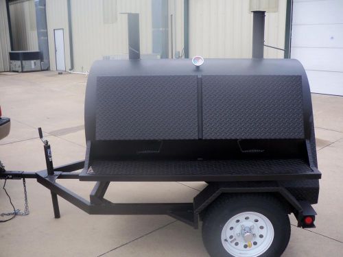 3660 rotisserie bbq grill, smoker, cooker on trailer by heartland cookers for sale