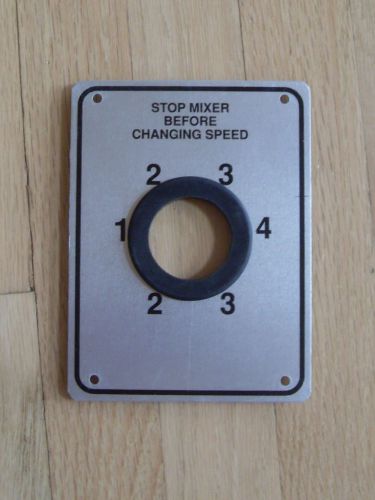 Hobart mixer  shift selector oer plate and  grommet h-600 60qt &amp; l-800 80qt for sale