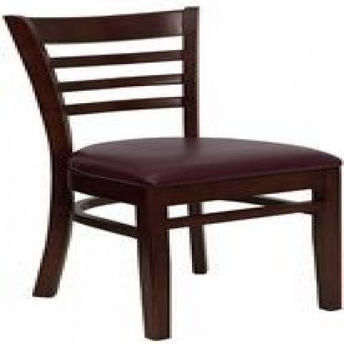 Flash Furniture XU-DGW0005LAD-MAH-BURV-GG HERCULES Series Mahogany Finished Ladd