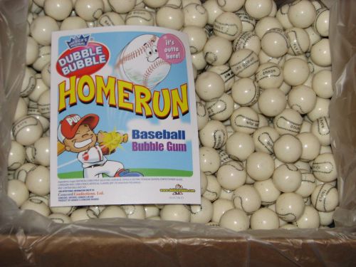 Dubble Bubble Baseball  Base ball 1 pound  bulk bag 1 inch gumballs