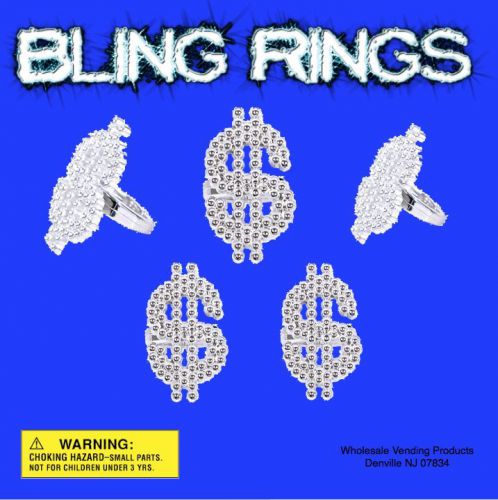 250 Bling Rings in 2&#034; Capsules