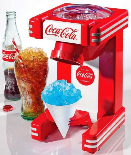 COCA COLA Snow Cone Machine Sno Maker Shaved Ice Nostalgia Electrics RSM702COKE