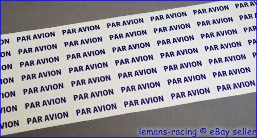 &#034;par avion&#034; airmail 378 pieces blue white post vinyl labels decals stickers for sale