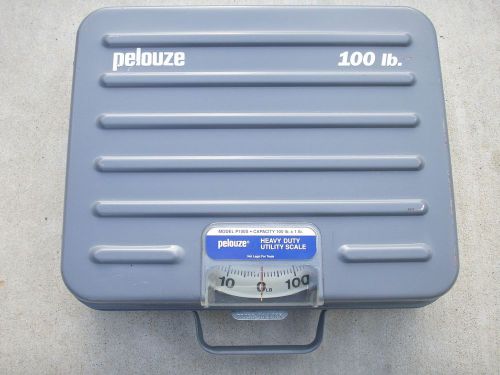 PELOUZE 1 - 100 LBS. MODEL P100S MECHANICAL HEAVY DUTY UTILITY SHIPPING SCALE