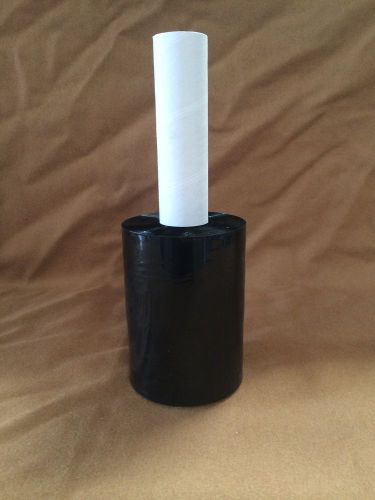 1 Roll Black Stretch Plastic Wrap 5&#034; x 1000&#039; x 80ga Stretch Wrap / Stretch Film