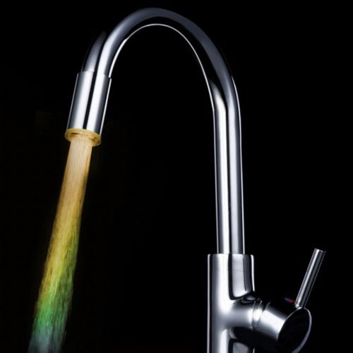 Multiple-color Kitchen Tap Faucet LED RGB Color Changing Mixer Shower