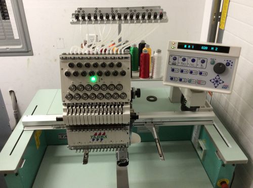 Tajima TEHX-C1501 Single Head Embroidery Machine Package, 15 Needle, USB