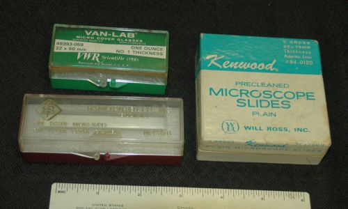 120+ Microscope Slides Van-Lab, Hamilto Bell, Kenwood