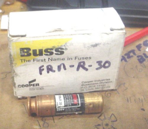 NEW FRN-R-30 Bussman Fuse Dual Element Time Delay Class RK5 250VAC 30A Fusetron