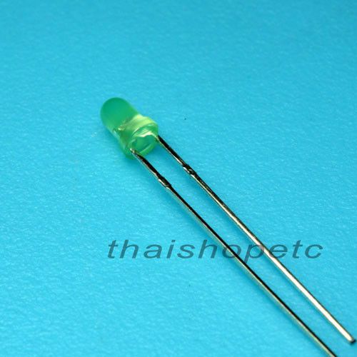 10 x LED Green Color Round 3mm Transparent Lens