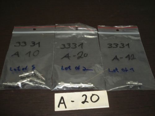 Lot of 8 Aeroflex/Weinschel 3331 A-10 x5(A-20 x2)(A-12 x1)AFixed Attenuator