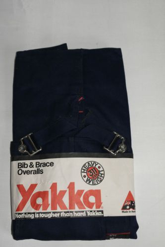 VINTAGE AUSTRALIAN Hard-Yakka-Action-Back-Overalls-size-51/4 97ST LEGS 74 Navy