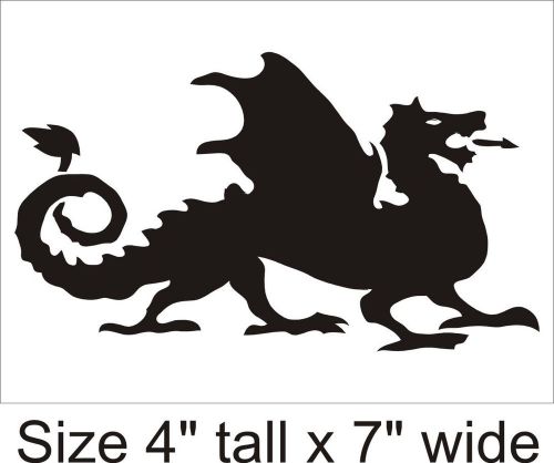 Fire Drake Silhouette Funny Car Vinyl Sticker Decal Truck Bumper Laptop - 1069