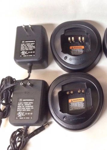 2 USED OEM MOTOROLA CHARGER HTN9000B  HT1250 LS HT750 MTX950 MTX9250 HT1550