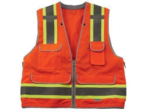 Ergodyne GloWear 8254HDZ Class 2 Heavy-Duty Surveyors Vest  Orange