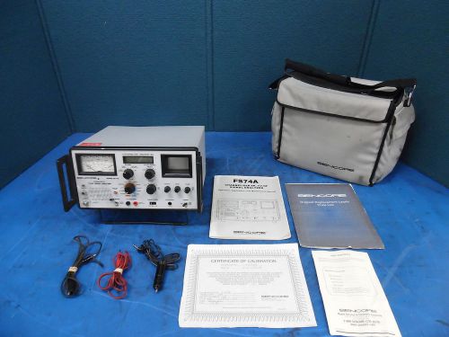 SENCORE CHANNELIZER SR TV-RF SIGNAL ANALYZER MN:FS74A W/ BAG &amp; MANUAL *FOR PARTS