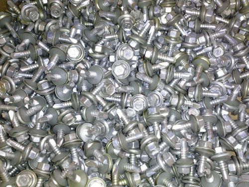 3000 1/4 - 14 x 3/4 SELF DRILLING SCREW HEX WASHER TEK SEALING CAD COAT USA MADE