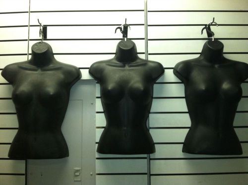 3 Black Female Haniging Women Mannequin Body Display Half Form