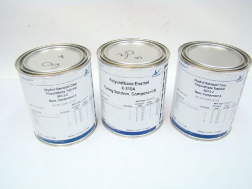 3qts Akzonobel Skydrol Resistant Clear Polyurethane Topcoat Aerospace (F5-1046)