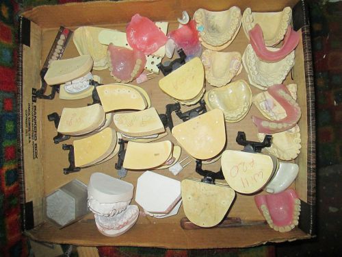 LOT OF DENTAL SCHOOL TOPODONT REROFORM RETAINER, DETURES ETC.