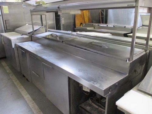 92&#034; randell pizza prep table with 2 doors and 2 drawers for sale