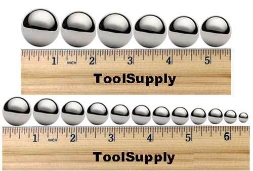 18 piece precision chrome steel bearing ball assortment 3/8&#034; to 1-1/16&#034;