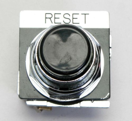 Cutler hammer push button series 10250t/91000t trip/reset switch black for sale