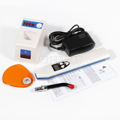 1500mw Curing Light Wireless Dental LED Oral Lamp White Blue Light + Light Meter