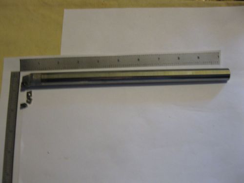 new sandvik  carbide shank  5/8&#034;   boring bar with 4 inserts.coolant thru