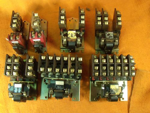 CLARK/AO SMITH RELAYS,lot of 7,all w/120vac coils,