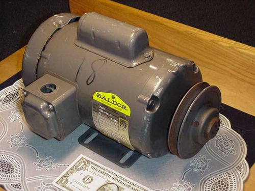 Baldor AC Motor L3404, 1/4 HP, Signal Phase, 208-230/460 Volts, 1140 RPM, 60 Hz