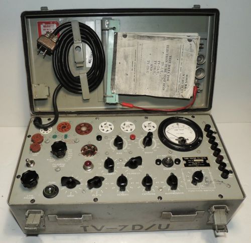 TV7D/U Tube Tester Testing Western Electric 205D Tube