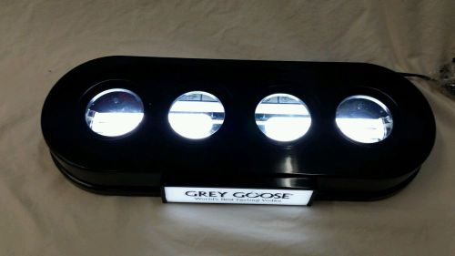 GREY GOOSE VODKA 4 BOTTLE LIGHTED DISPLAY UNIT.