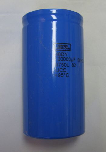 (1) 120000uF 50V Nippon HV  screw terminal Electrolytic Capacitors