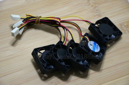 (5 times) 12V mini computer cooling fan brushless DC 40x40x10 mm 3-pin