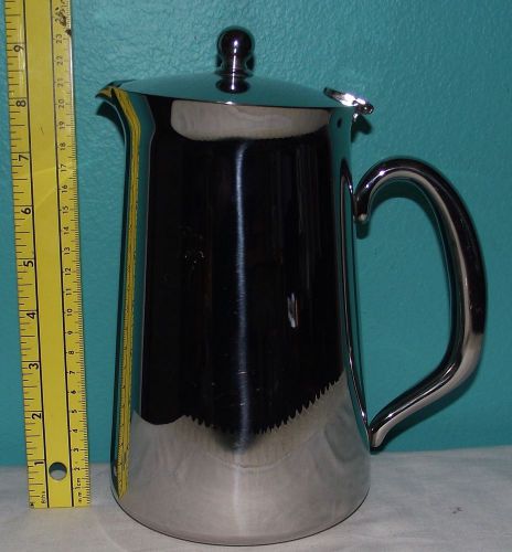 NWOT Vollrath 18/10 Stainles Steel Coffee/ Beverage Server-8&#034; Tall-LQQK