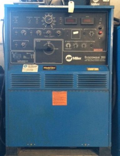 Miller syncrowave 350 weld tig welder sp34 program pulser 200/ 230/ 460 volt for sale