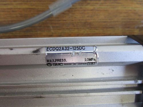 USED SMC PNEUMATIC CYLINDER ECDQ2A32-125DC