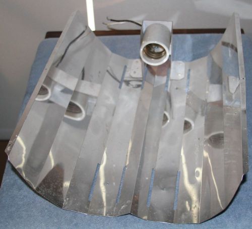 Metal halide lamp reflector 16” x 13&#034; aluminum wing reflector w/ ceramic socket for sale